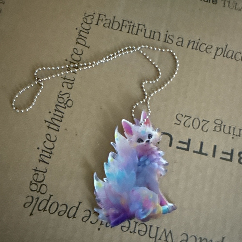 Vibrant Fox with Chain